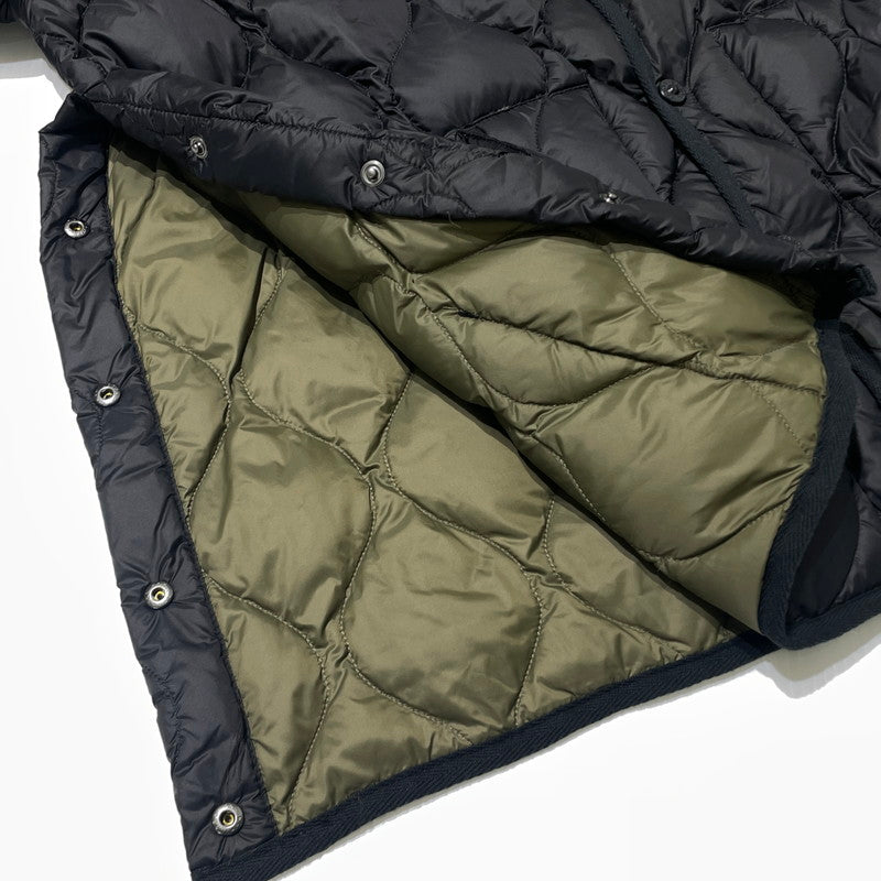【中古品】【メンズ】 TAION タイオン MILITARY CREWNECK JACKET TAION-104ALSBM-1 ミリタリー クルーネック ダウンジャケット ソフトシェル アウター 147-260925-yo-05-teih サイズ：XXL カラー：ブラック 万代Net店