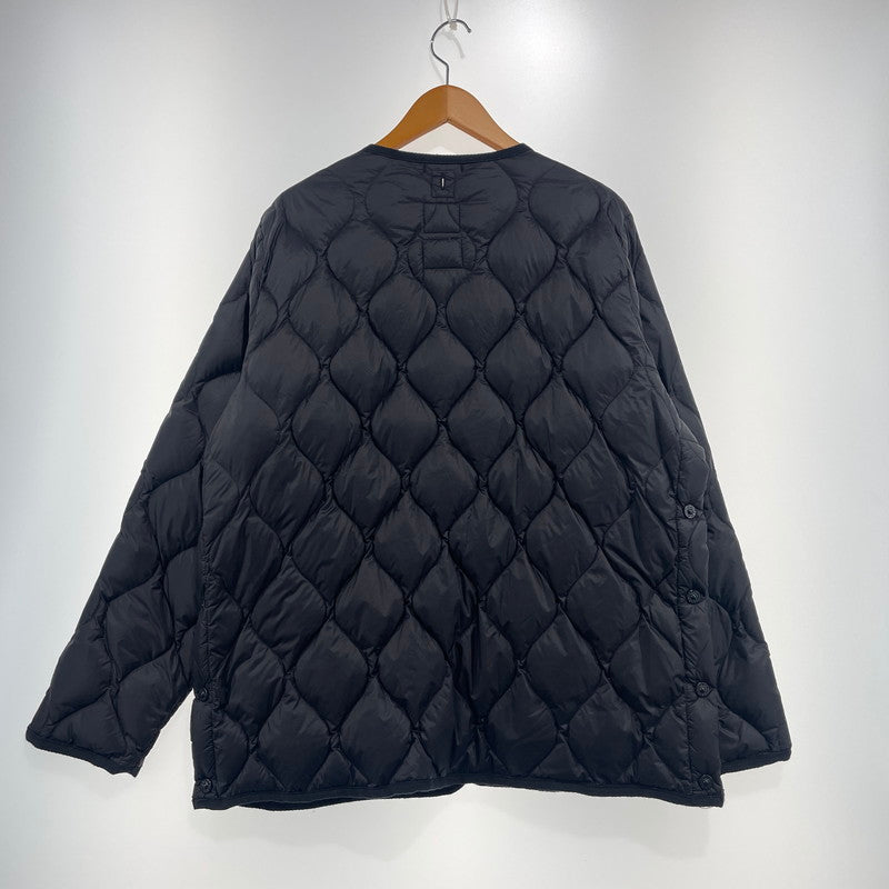 【中古品】【メンズ】 TAION タイオン MILITARY CREWNECK JACKET TAION-104ALSBM-1 ミリタリー クルーネック ダウンジャケット ソフトシェル アウター 147-260925-yo-05-teih サイズ：XXL カラー：ブラック 万代Net店