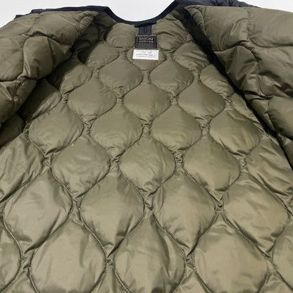 【中古品】【メンズ】 TAION タイオン MILITARY CREWNECK JACKET TAION-104ALSBM-1 ミリタリー クルーネック ダウンジャケット ソフトシェル アウター 147-260925-yo-05-teih サイズ：XXL カラー：ブラック 万代Net店