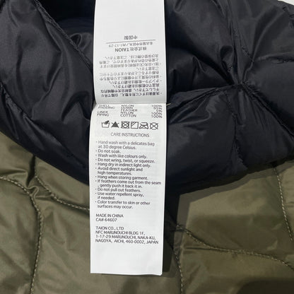 【中古品】【メンズ】 TAION タイオン MILITARY CREWNECK JACKET TAION-104ALSBM-1 ミリタリー クルーネック ダウンジャケット ソフトシェル アウター 147-260925-yo-05-teih サイズ：XXL カラー：ブラック 万代Net店