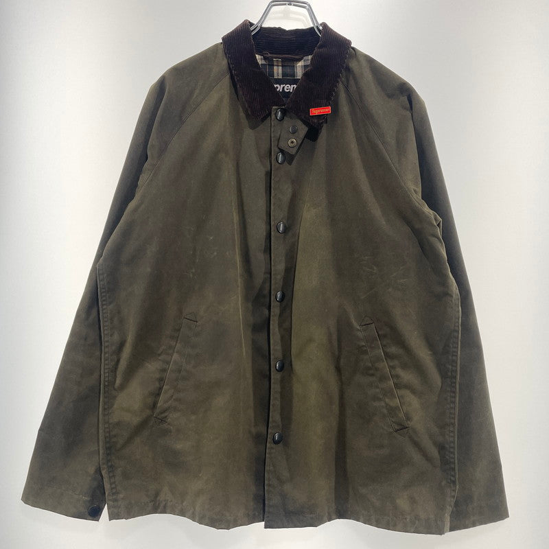 【現状渡し品】【メンズ】 Supreme シュプリーム × THE BRITISH MILLERAIN ブリティッシュミラレーン 別注コラボ 09AW TIMBERLINE OILD JACKET ティンバーライン オイルド ジャケット アウター 149-260925-ss-04-teih サイズ：M/※オイル カラー：カーキ 万代Net店