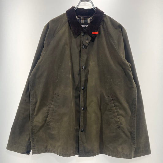 【現状渡し品】【メンズ】 Supreme シュプリーム × THE BRITISH MILLERAIN ブリティッシュミラレーン 別注コラボ 09AW TIMBERLINE OILD JACKET ティンバーライン オイルド ジャケット アウター 149-260925-ss-04-teih サイズ：M/※オイル カラー：カーキ 万代Net店