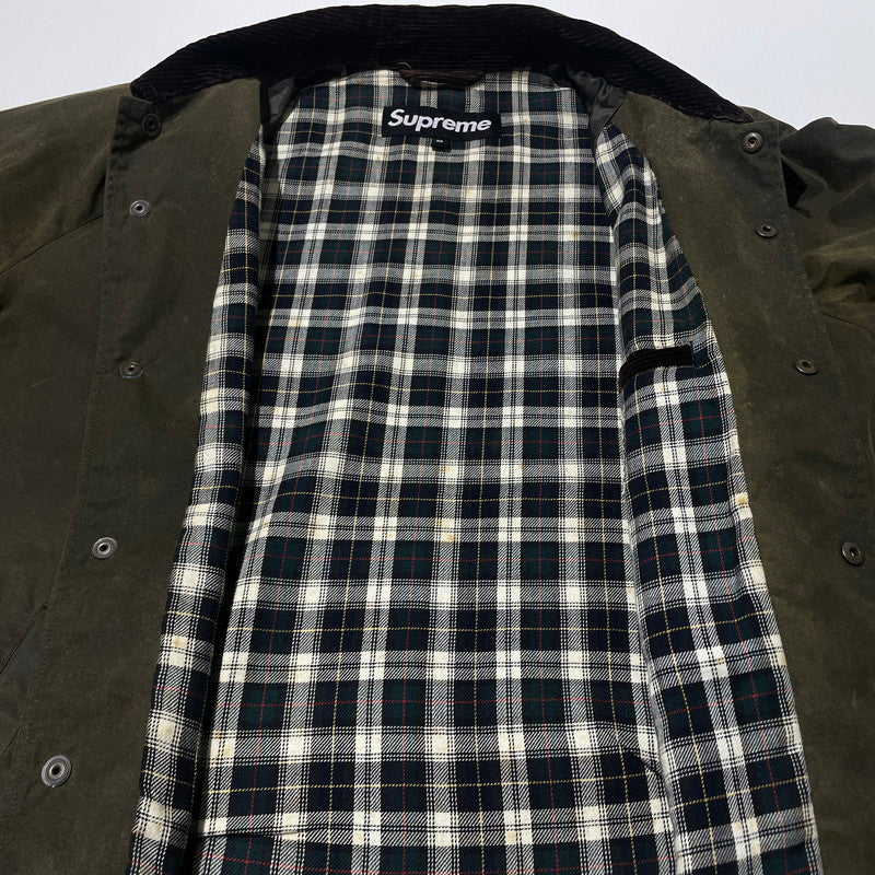 【現状渡し品】【メンズ】 Supreme シュプリーム × THE BRITISH MILLERAIN ブリティッシュミラレーン 別注コラボ 09AW TIMBERLINE OILD JACKET ティンバーライン オイルド ジャケット アウター 149-260925-ss-04-teih サイズ：M/※オイル カラー：カーキ 万代Net店