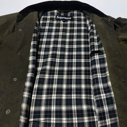 【現状渡し品】【メンズ】 Supreme シュプリーム × THE BRITISH MILLERAIN ブリティッシュミラレーン 別注コラボ 09AW TIMBERLINE OILD JACKET ティンバーライン オイルド ジャケット アウター 149-260925-ss-04-teih サイズ：M/※オイル カラー：カーキ 万代Net店