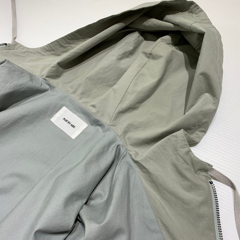 【中古品】【メンズ】 PORT BY ARK ポートバイアーク TYPEWRITER PARKA PO13-G001 タイプライター パーカー ライトアウター コットン 140-260927-ko-12-teih サイズ：2 カラー：グレー系 万代Net店