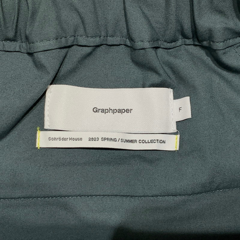 【中古品】【メンズ】 GRAPHPAPER グラフペーパー STRETCH TYPEWRITER WIDE CHEF PANTS DARK SLATE GM231-4096C ストレッチ ワイドチーフパンツ ボトムス 151-260927-ko-26-teih サイズ：フリー カラー：グレー系/ブルー系 万代Net店