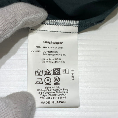 【中古品】【メンズ】 GRAPHPAPER グラフペーパー STRETCH TYPEWRITER WIDE CHEF PANTS DARK SLATE GM231-4096C ストレッチ ワイドチーフパンツ ボトムス 151-260927-ko-26-teih サイズ：フリー カラー：グレー系/ブルー系 万代Net店