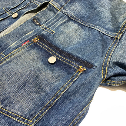【現状渡し品】【メンズ】 LEVI'S VINTAGE CLOTHING リーバイスビンテージクロージング 506XX 1ST DENIM JACKET 70506XX ファーストタイプ デニムジャケット ライトアウター Gジャン 145-260927-ko-23-teih サイズ：40 カラー：インディゴ 万代Net店