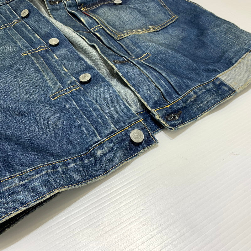 【現状渡し品】【メンズ】 LEVI'S VINTAGE CLOTHING リーバイスビンテージクロージング 506XX 1ST DENIM JACKET 70506XX ファーストタイプ デニムジャケット ライトアウター Gジャン 145-260927-ko-23-teih サイズ：40 カラー：インディゴ 万代Net店