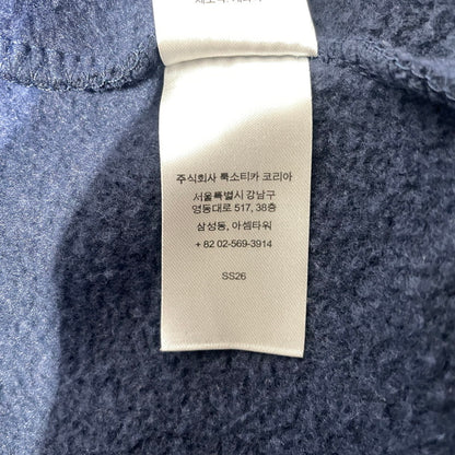 【中古品】【メンズ】 Supreme シュプリーム 26SS DEVIL S LOGO ZIP UP HOODED SWEATSHIRT STRIPE デビル Sロゴ ジップアップフーデッド スウェット ストライプ アウター 149-260925-ss-03-teih サイズ：XL カラー：ネイビー 万代Net店