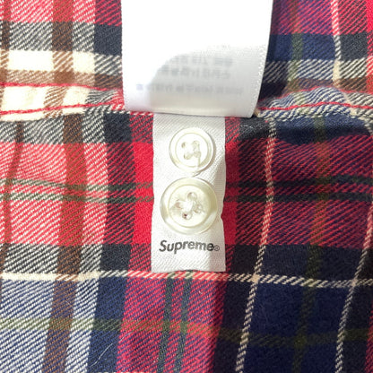 【中古品】【メンズ】 Supreme シュプリーム 26AW APPLIQUE HOODED FLANNEL SHIRT RED アップリケ フーデッド フランネルシャツ レッド トップス 149-260925-ss-05-teih サイズ：XL カラー：レッド 万代Net店