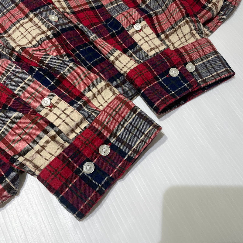 【中古品】【メンズ】 Supreme シュプリーム 26AW APPLIQUE HOODED FLANNEL SHIRT RED アップリケ フーデッド フランネルシャツ レッド トップス 149-260925-ss-05-teih サイズ：XL カラー：レッド 万代Net店