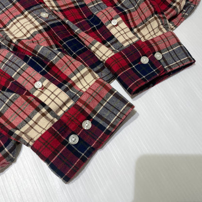 【中古品】【メンズ】 Supreme シュプリーム 26AW APPLIQUE HOODED FLANNEL SHIRT RED アップリケ フーデッド フランネルシャツ レッド トップス 149-260925-ss-05-teih サイズ：XL カラー：レッド 万代Net店