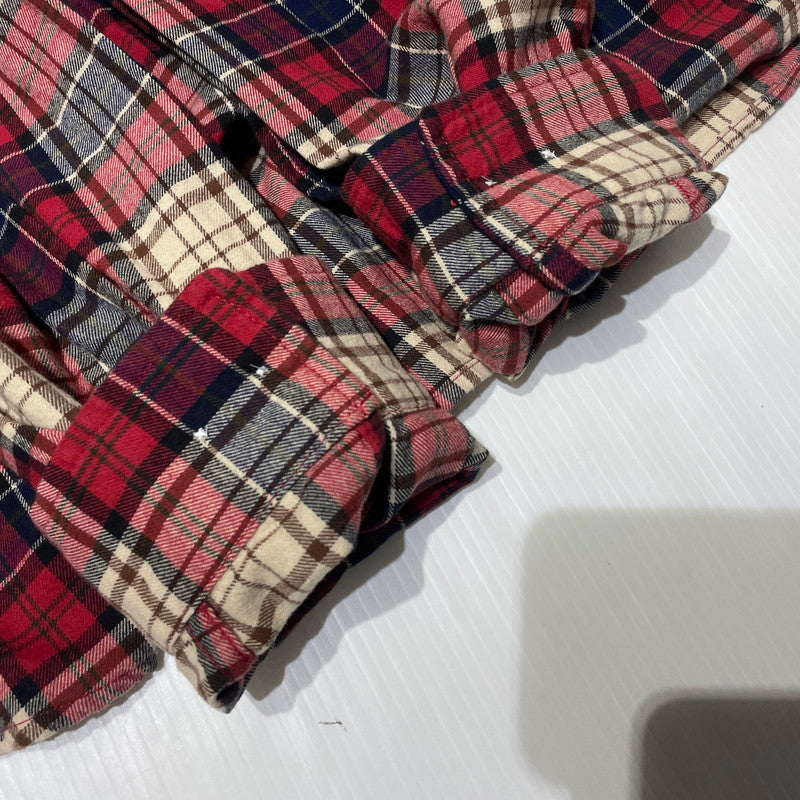【中古品】【メンズ】 Supreme シュプリーム 26AW APPLIQUE HOODED FLANNEL SHIRT RED アップリケ フーデッド フランネルシャツ レッド トップス 149-260925-ss-05-teih サイズ：XL カラー：レッド 万代Net店