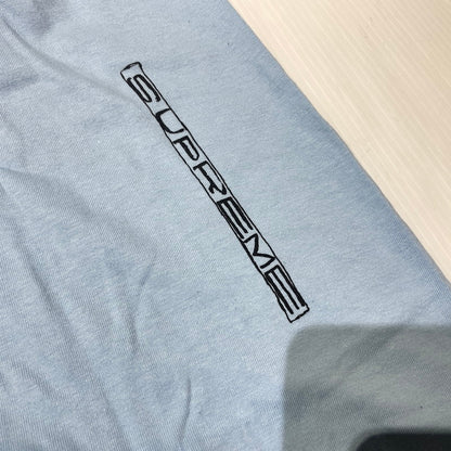【中古品】【メンズ】 Supreme シュプリーム 26SS SUPPER S/S TEE サパー ショートスリーブTシャツ 半袖トップス 149-260925-ss-02-teih サイズ：XL カラー：パウダーブルー 万代Net店