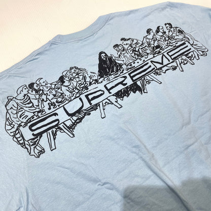 【中古品】【メンズ】 Supreme シュプリーム 26SS SUPPER S/S TEE サパー ショートスリーブTシャツ 半袖トップス 149-260925-ss-02-teih サイズ：XL カラー：パウダーブルー 万代Net店