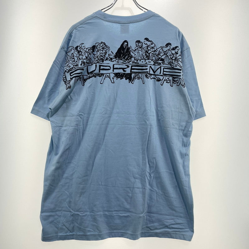 【中古品】【メンズ】 Supreme シュプリーム 26SS SUPPER S/S TEE サパー ショートスリーブTシャツ 半袖トップス 149-260925-ss-02-teih サイズ：XL カラー：パウダーブルー 万代Net店