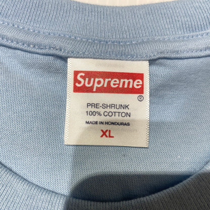 【中古品】【メンズ】 Supreme シュプリーム 26SS SUPPER S/S TEE サパー ショートスリーブTシャツ 半袖トップス 149-260925-ss-02-teih サイズ：XL カラー：パウダーブルー 万代Net店