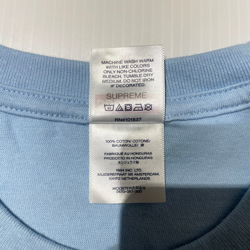 【中古品】【メンズ】 Supreme シュプリーム 26SS SUPPER S/S TEE サパー ショートスリーブTシャツ 半袖トップス 149-260925-ss-02-teih サイズ：XL カラー：パウダーブルー 万代Net店