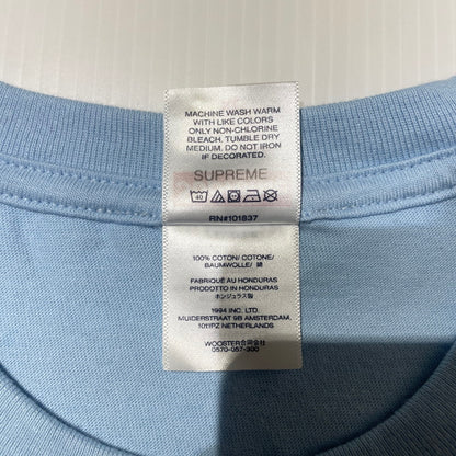【中古品】【メンズ】 Supreme シュプリーム 26SS SUPPER S/S TEE サパー ショートスリーブTシャツ 半袖トップス 149-260925-ss-02-teih サイズ：XL カラー：パウダーブルー 万代Net店