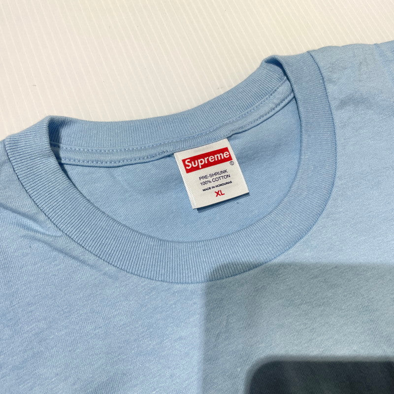【中古品】【メンズ】 Supreme シュプリーム 26SS SUPPER S/S TEE サパー ショートスリーブTシャツ 半袖トップス 149-260925-ss-02-teih サイズ：XL カラー：パウダーブルー 万代Net店
