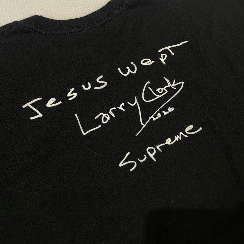 【中古品】【メンズ】 Supreme シュプリーム × LARRY CLARK ラリークラーク 別注コラボ 26AW GUN S/S TEE ガン ショートスリーブTシャツ 半袖トップス 149-260925-ss-01-teih サイズ：XL カラー：ブラック 万代Net店