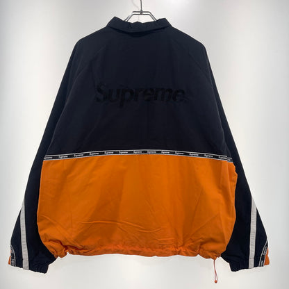 【中古品】【メンズ】 Supreme シュプリーム 26SS LOGO TAPING TRACK JACKET ロゴ テーピング トラックジャケット アウター 149-260925-ss-08-teih サイズ：XL カラー：オレンジ 万代Net店