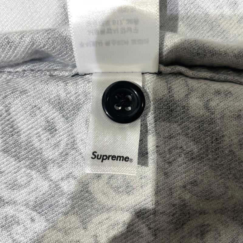 【中古品】【メンズ】 Supreme シュプリーム 26AW DEVOTION FlANNEL ZIP UP SHIRT BLACK ディヴォーション フランネルジップアップシャツ ブラック トップス 149-260925-ss-06-teih サイズ：XL カラー：柄 万代Net店