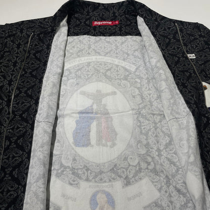 【中古品】【メンズ】 Supreme シュプリーム 26AW DEVOTION FlANNEL ZIP UP SHIRT BLACK ディヴォーション フランネルジップアップシャツ ブラック トップス 149-260925-ss-06-teih サイズ：XL カラー：柄 万代Net店