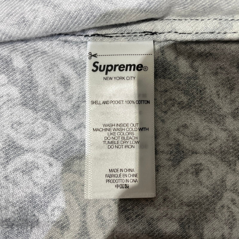【中古品】【メンズ】 Supreme シュプリーム 26AW DEVOTION FlANNEL ZIP UP SHIRT BLACK ディヴォーション フランネルジップアップシャツ ブラック トップス 149-260925-ss-06-teih サイズ：XL カラー：柄 万代Net店