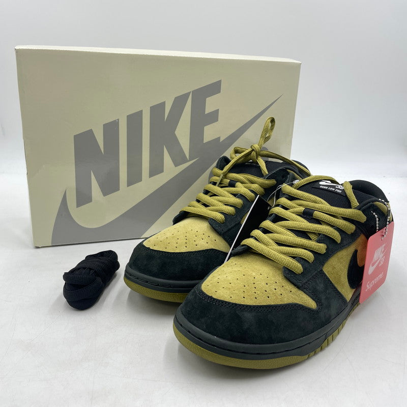 【中古品】【メンズ】 NIKE SB ナイキエスビー × SUPREME シュプリーム 別注コラボ DUNK LOW CAMPER GREEN HQ8487-300 ダンクロー キャンパーグリーン スニーカー 靴 シューズ 160-260926-yo-14-teih サイズ：28cm カラー：グリーン 万代Net店