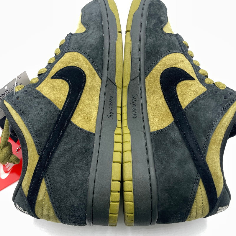 【中古品】【メンズ】 NIKE SB ナイキエスビー × SUPREME シュプリーム 別注コラボ DUNK LOW CAMPER GREEN HQ8487-300 ダンクロー キャンパーグリーン スニーカー 靴 シューズ 160-260926-yo-14-teih サイズ：28cm カラー：グリーン 万代Net店