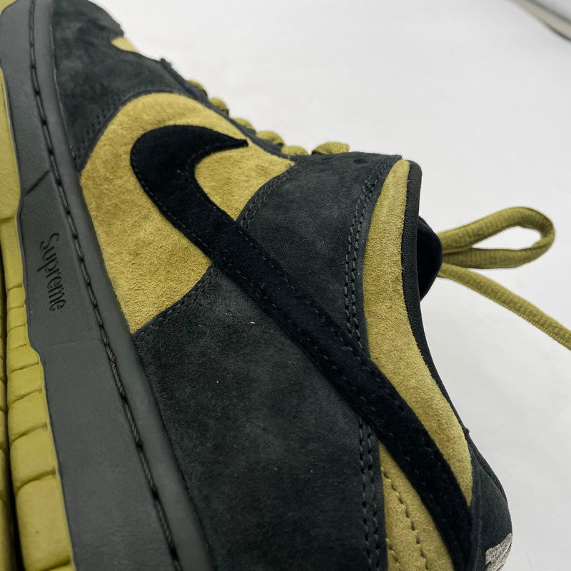 【中古品】【メンズ】 NIKE SB ナイキエスビー × SUPREME シュプリーム 別注コラボ DUNK LOW CAMPER GREEN HQ8487-300 ダンクロー キャンパーグリーン スニーカー 靴 シューズ 160-260926-yo-14-teih サイズ：28cm カラー：グリーン 万代Net店