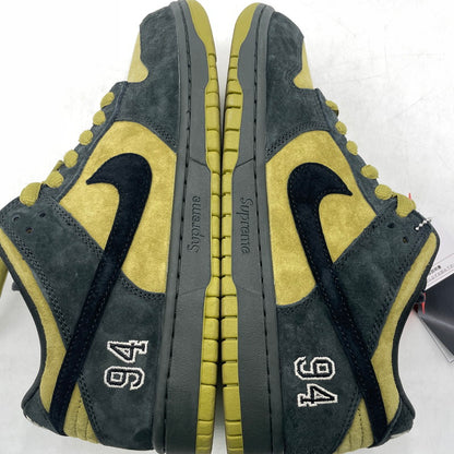 【中古品】【メンズ】 NIKE SB ナイキエスビー × SUPREME シュプリーム 別注コラボ DUNK LOW CAMPER GREEN HQ8487-300 ダンクロー キャンパーグリーン スニーカー 靴 シューズ 160-260926-yo-14-teih サイズ：28cm カラー：グリーン 万代Net店