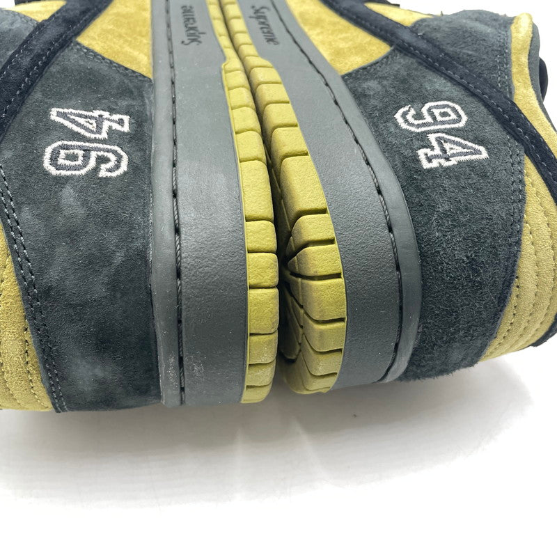 【中古品】【メンズ】 NIKE SB ナイキエスビー × SUPREME シュプリーム 別注コラボ DUNK LOW CAMPER GREEN HQ8487-300 ダンクロー キャンパーグリーン スニーカー 靴 シューズ 160-260926-yo-14-teih サイズ：28cm カラー：グリーン 万代Net店