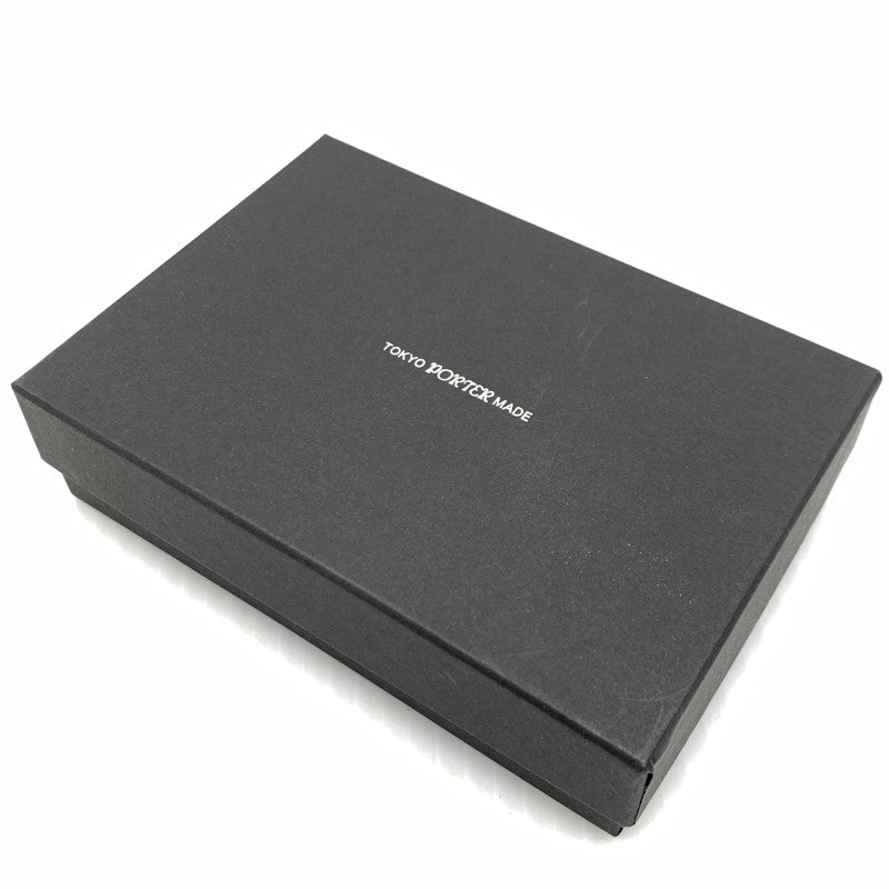 【中古品】【メンズ】 PORTER ポーター CARD CASE 052-02207-10 カードケース 二つ折り アクセサリー 208-260926-ko-15-teih カラー：ブラック 万代Net店