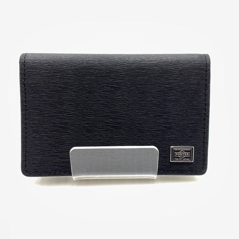 【中古品】【メンズ】 PORTER ポーター CARD CASE 052-02207-10 カードケース 二つ折り アクセサリー 208-260926-ko-15-teih カラー：ブラック 万代Net店