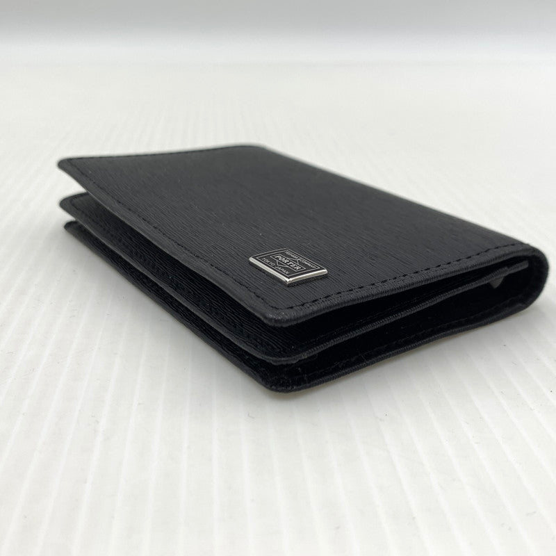 【中古品】【メンズ】 PORTER ポーター CARD CASE 052-02207-10 カードケース 二つ折り アクセサリー 208-260926-ko-15-teih カラー：ブラック 万代Net店