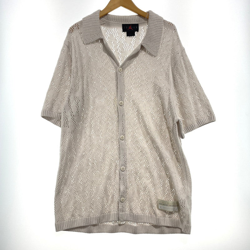 【中古品】【メンズ】 NIKE JORDAN ナイキ エアジョーダン × A MA MANIERE ア・マ・マニエール 別注コラボ SHOOTING SHIRTS HF0534-030 シューティング シャツ 半袖 トップス 148-260925-yo-07-teih サイズ：L カラー：オフホワイト 万代Net店