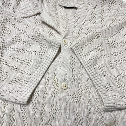 【中古品】【メンズ】 NIKE JORDAN ナイキ エアジョーダン × A MA MANIERE ア・マ・マニエール 別注コラボ SHOOTING SHIRTS HF0534-030 シューティング シャツ 半袖 トップス 148-260925-yo-07-teih サイズ：L カラー：オフホワイト 万代Net店