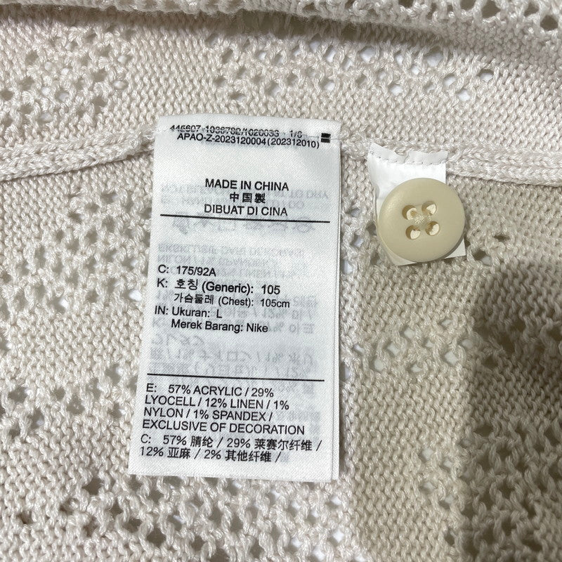 【中古品】【メンズ】 NIKE JORDAN ナイキ エアジョーダン × A MA MANIERE ア・マ・マニエール 別注コラボ SHOOTING SHIRTS HF0534-030 シューティング シャツ 半袖 トップス 148-260925-yo-07-teih サイズ：L カラー：オフホワイト 万代Net店