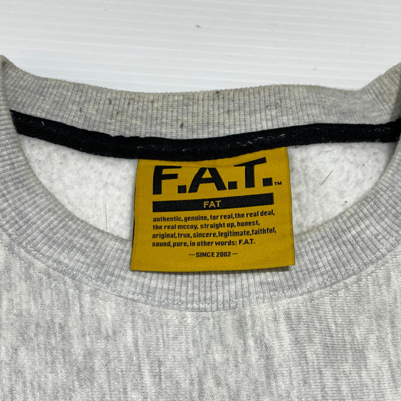 【現状渡し品】【メンズ】 FAT エフエーティー STATE SWEAT F32320-SW01-AB ステイト スウェット トップス トレーナー 142-260927-ko-07-teih サイズ：FAT カラー：グレー 万代Net店
