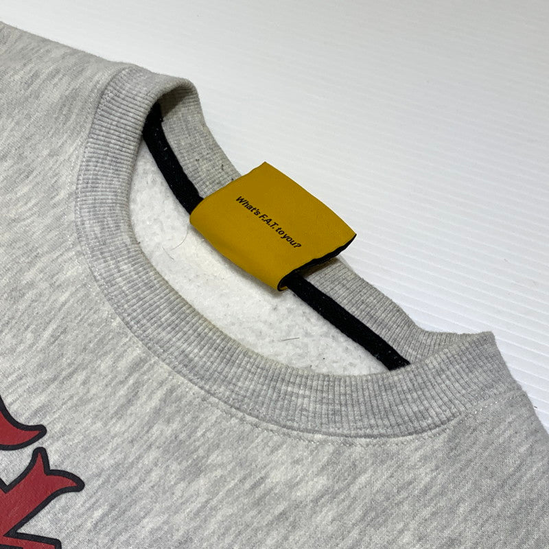 【現状渡し品】【メンズ】 FAT エフエーティー STATE SWEAT F32320-SW01-AB ステイト スウェット トップス トレーナー 142-260927-ko-07-teih サイズ：FAT カラー：グレー 万代Net店