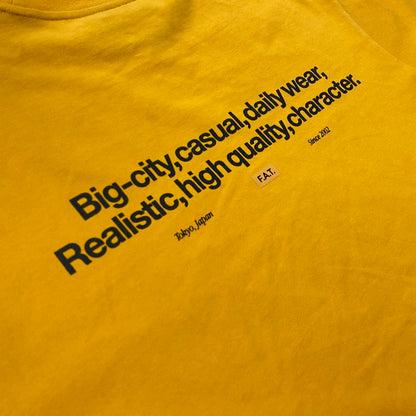 【中古品】【メンズ】 FAT エフエイティー SINGA S/S TEE F32610-09 シンガ ショートスリーブTシャツ 半袖トップス 142-261019-ss-01-teih サイズ：SKINNY カラー：イエロー 万代Net店