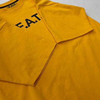 【中古品】【メンズ】 FAT エフエイティー SINGA S/S TEE F32610-09 シンガ ショートスリーブTシャツ 半袖トップス 142-261019-ss-01-teih サイズ：SKINNY カラー：イエロー 万代Net店