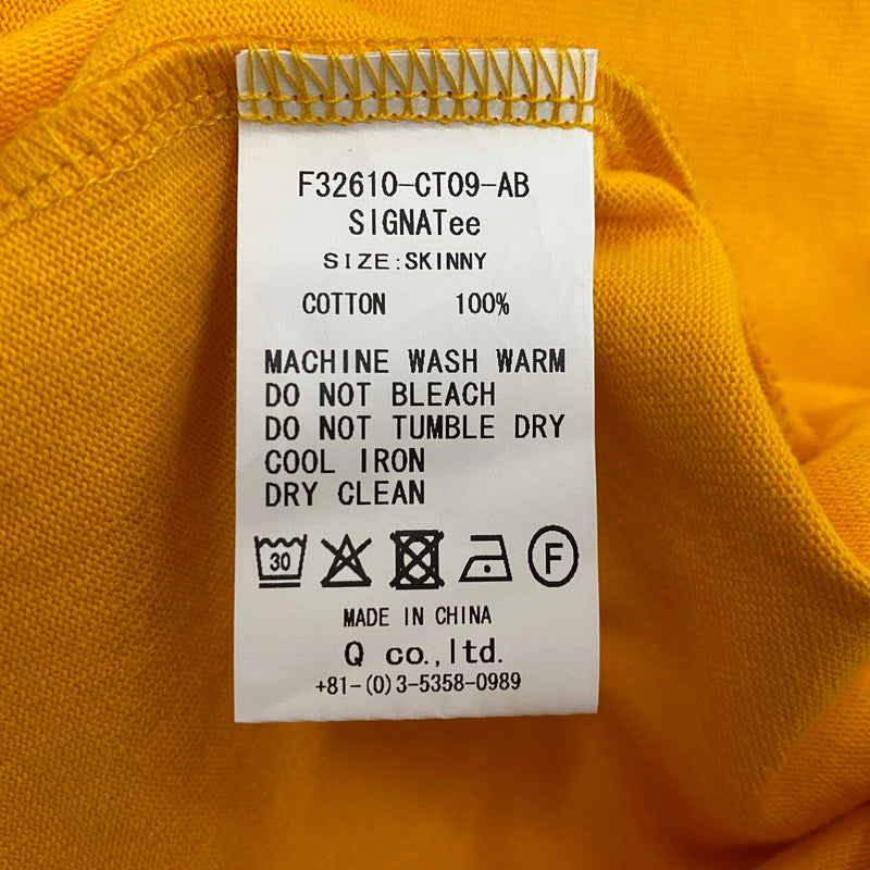 【中古品】【メンズ】 FAT エフエイティー SINGA S/S TEE F32610-09 シンガ ショートスリーブTシャツ 半袖トップス 142-261019-ss-01-teih サイズ：SKINNY カラー：イエロー 万代Net店