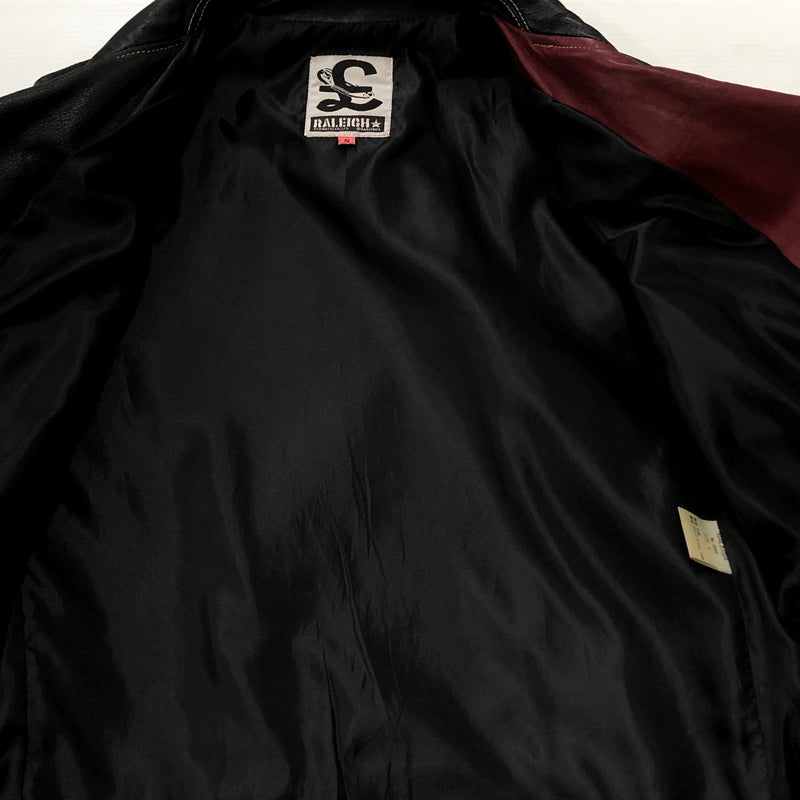 【現状渡し品】【メンズ】 RALEIGH ラリー COWLEATHER DOUBLE RIDER'S JACKET 牛革ダブル ライダース ジャケット アウター 145-260925-sa-06-teih サイズ：S カラー：レッド 万代Net店