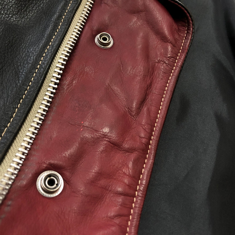【現状渡し品】【メンズ】 RALEIGH ラリー COWLEATHER DOUBLE RIDER'S JACKET 牛革ダブル ライダース ジャケット アウター 145-260925-sa-06-teih サイズ：S カラー：レッド 万代Net店
