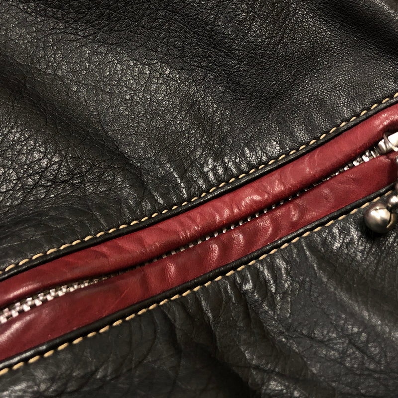 【現状渡し品】【メンズ】 RALEIGH ラリー COWLEATHER DOUBLE RIDER'S JACKET 牛革ダブル ライダース ジャケット アウター 145-260925-sa-06-teih サイズ：S カラー：レッド 万代Net店