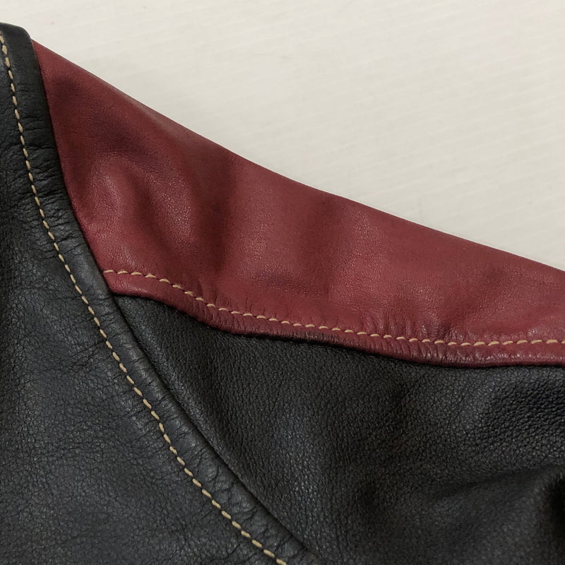 【現状渡し品】【メンズ】 RALEIGH ラリー COWLEATHER DOUBLE RIDER'S JACKET 牛革ダブル ライダース ジャケット アウター 145-260925-sa-06-teih サイズ：S カラー：レッド 万代Net店